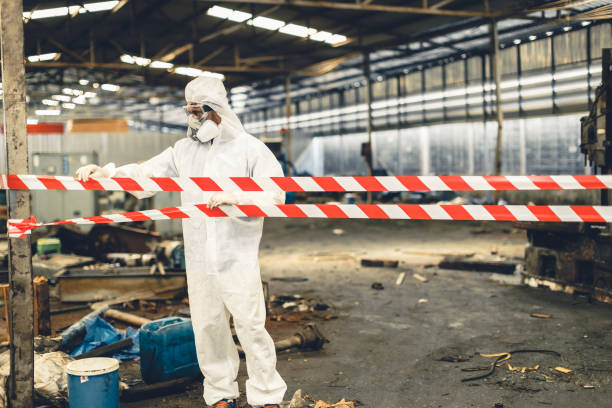 Professional Biohazard technician working in Hampton, NJ